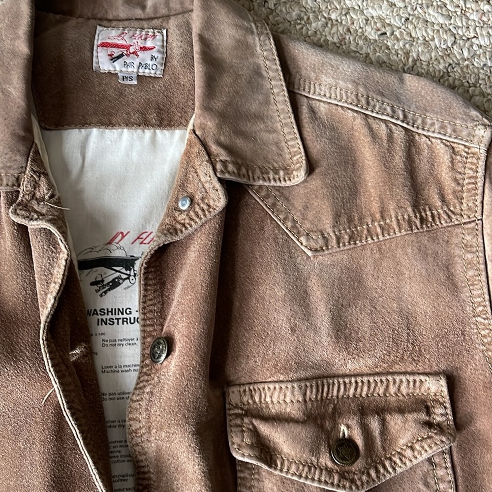 IN FLIGHT by Par Pablo Suede Jacket (S)